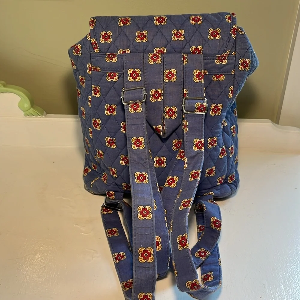 MaggiB Blue Quilted Backpack